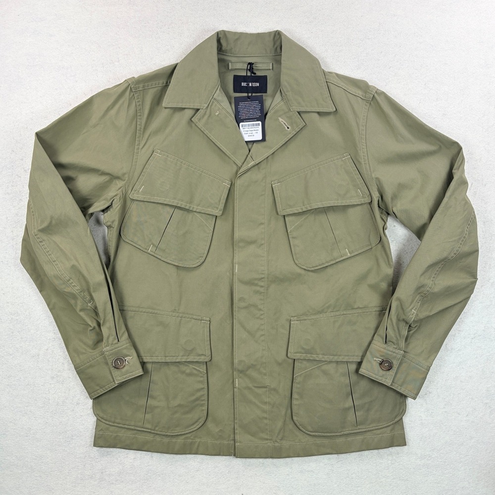 NWT! Buck Mason Vintage Sage Master Cloth Jungle Jacket XS Green